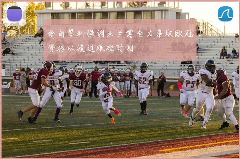 舍甫琴科强调米兰需全力争取欧冠资格以渡过艰难时刻